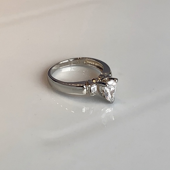 Stunning Pear shaped Ring silver 925. Gorg… - Picture 7 of 8